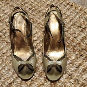 Nine West Open Toed sandals, Green, Sz9